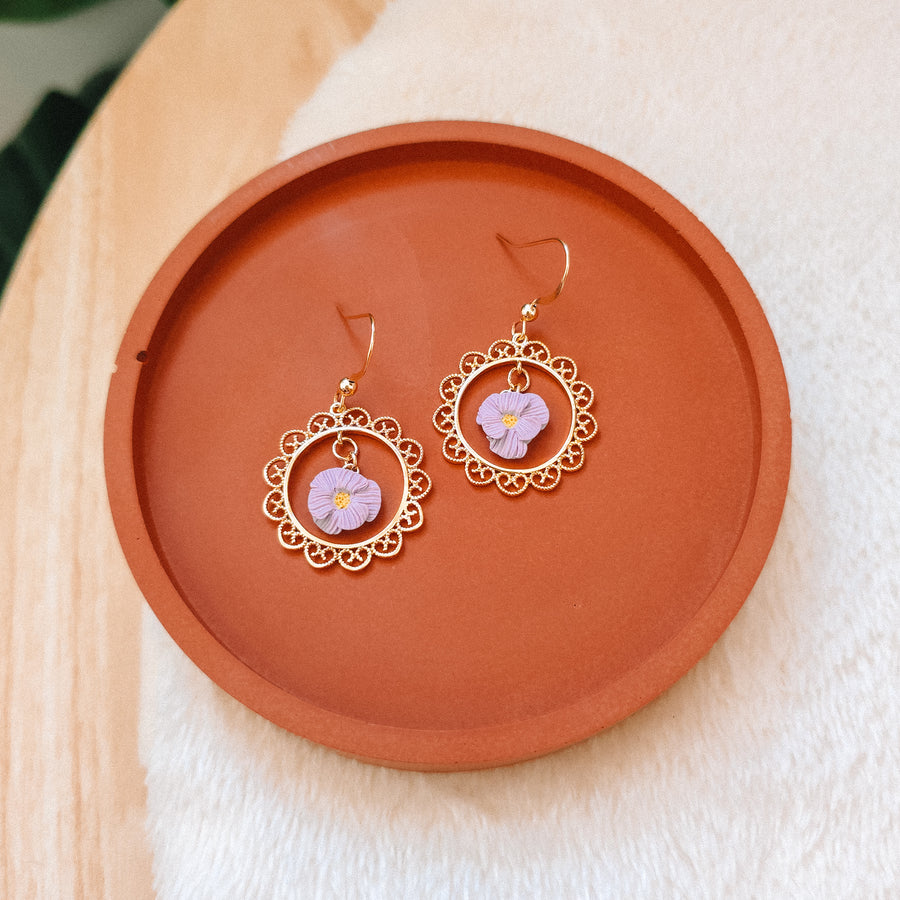 Flower Frame Earrings