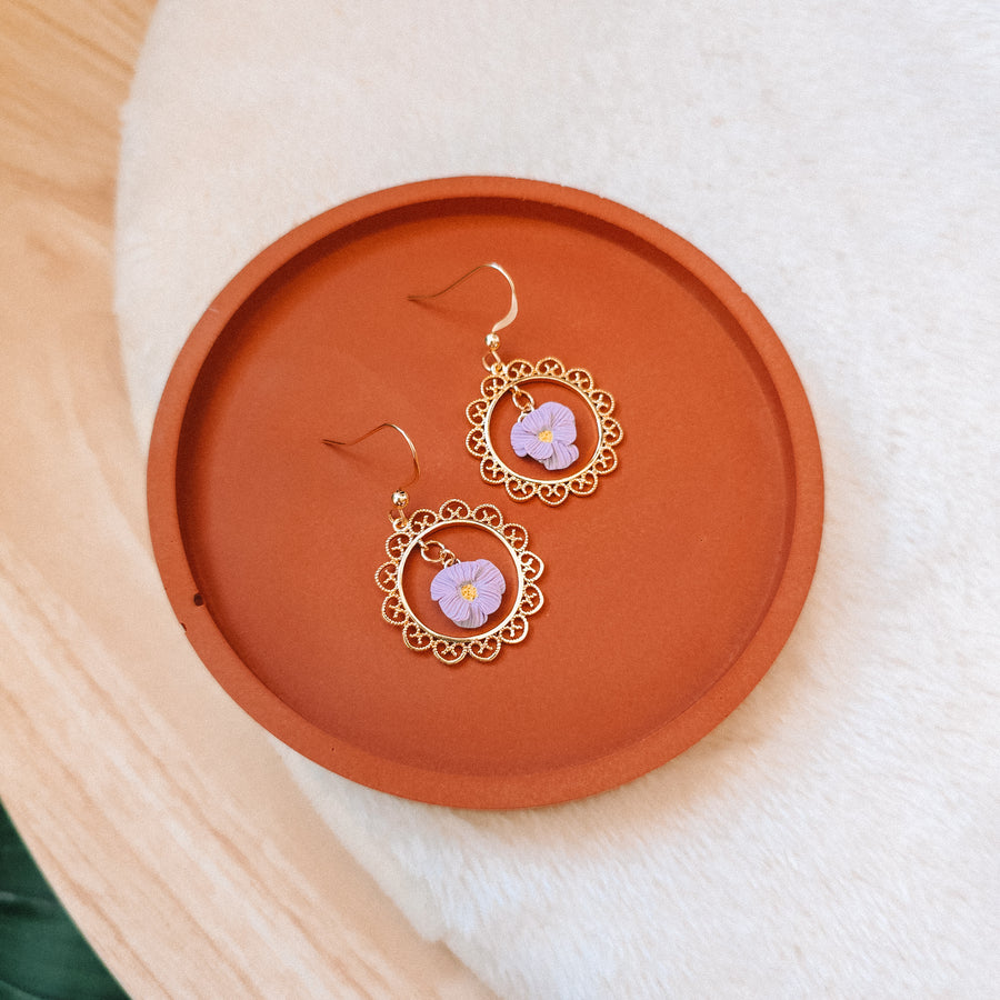 Flower Frame Earrings