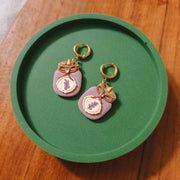 Lavender Candle Earrings