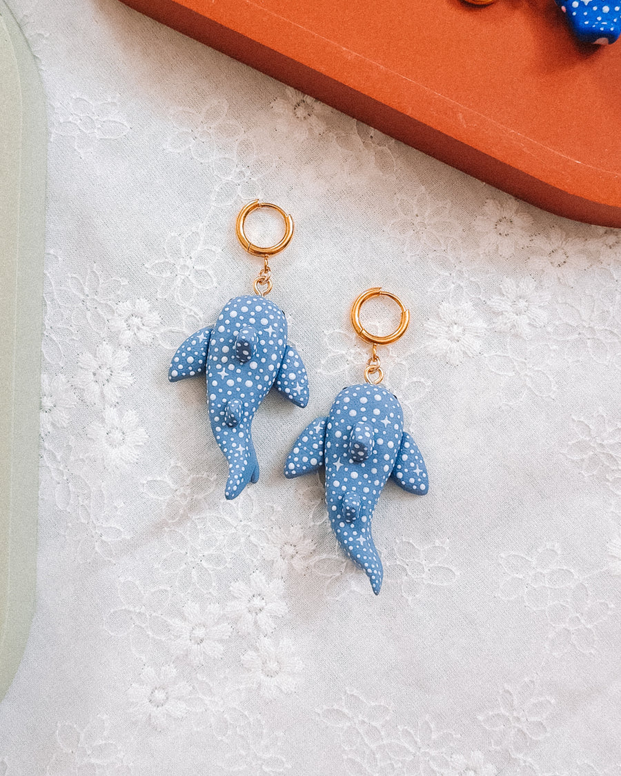 Astral Whale Shark Earrings