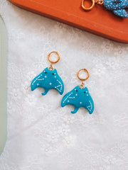 Cosmic Manta Ray Earrings