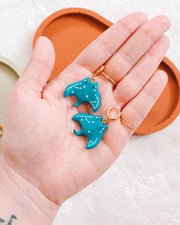 Cosmic Manta Ray Earrings