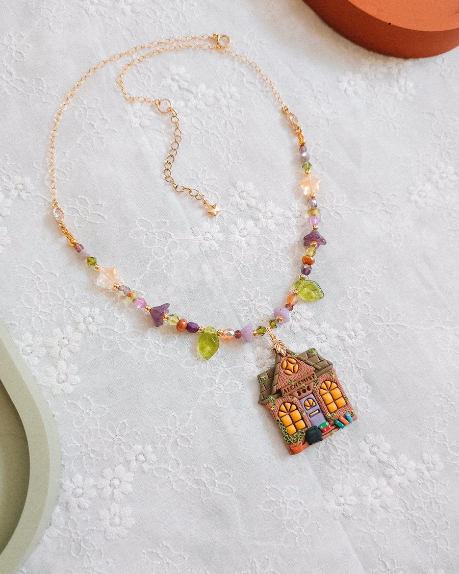 Alchemist Shop Glass Beaded Chain Necklace