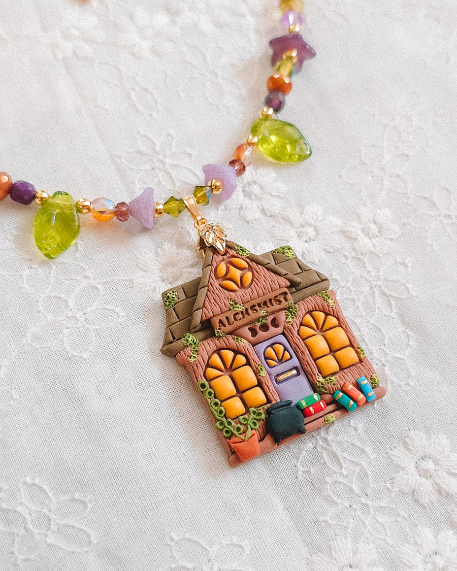 Alchemist Shop Glass Beaded Chain Necklace