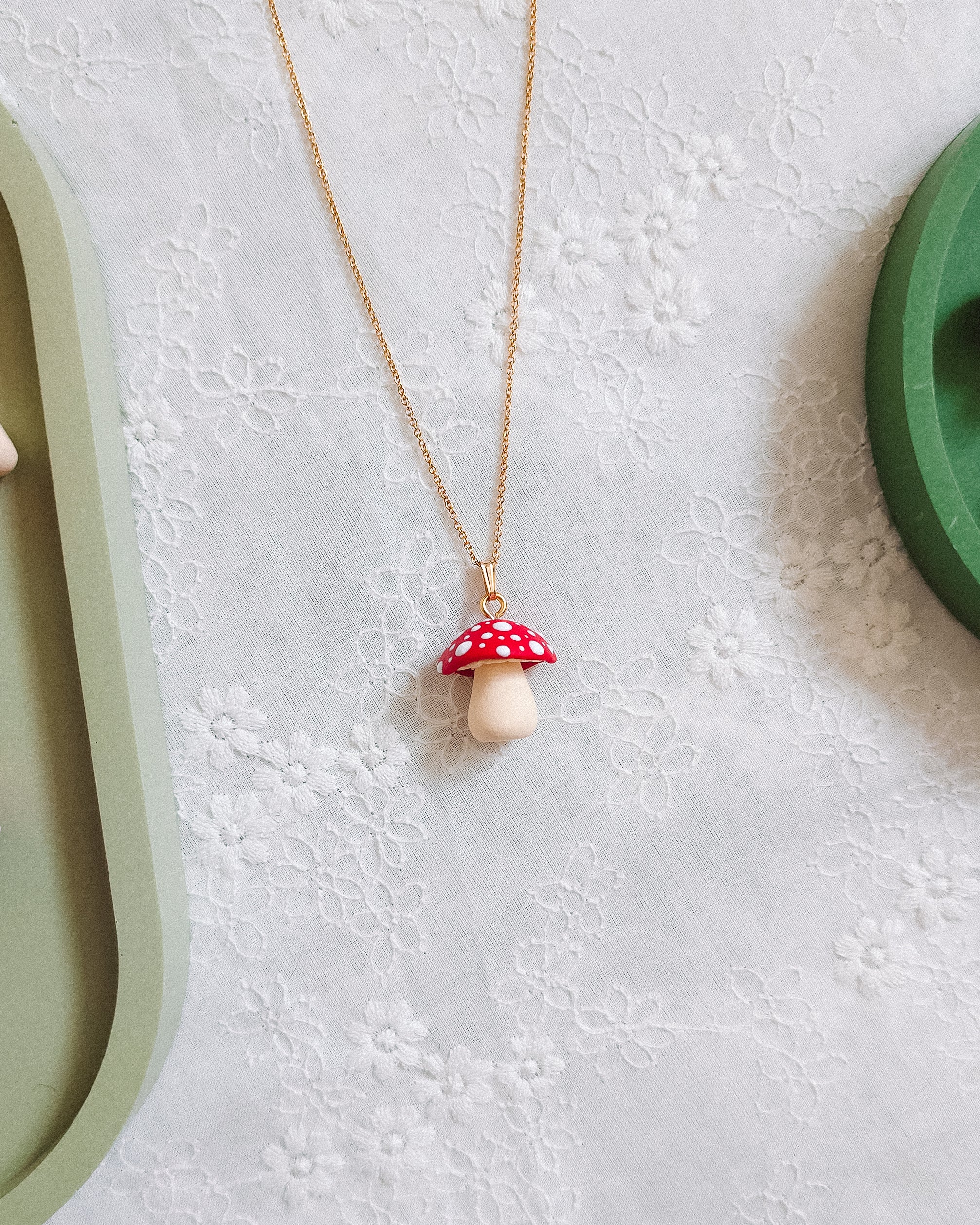 Mushroom Pendant & Chain Necklaces