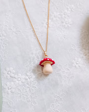 Mushroom Pendant & Chain Necklaces