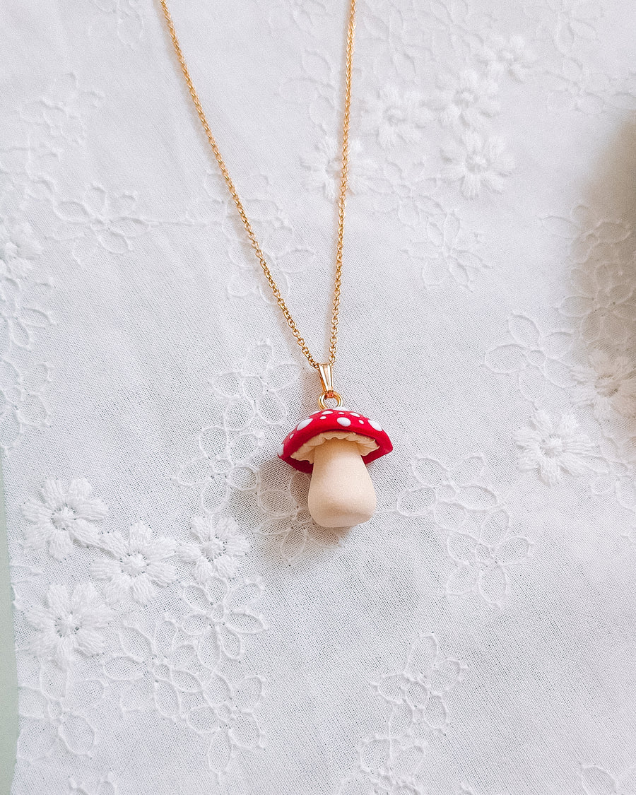 Mushroom Pendant & Chain Necklaces