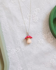 Mushroom Pendant & Chain Necklaces