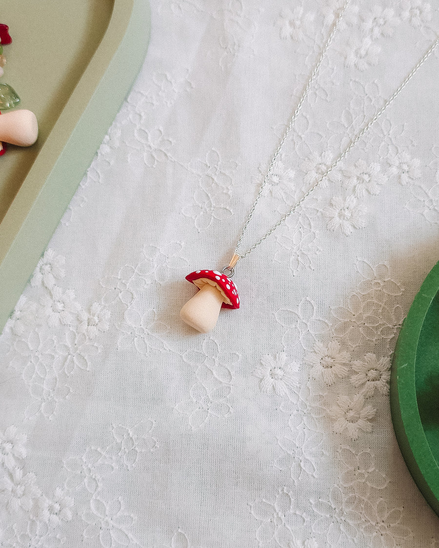 Mushroom Pendant & Chain Necklaces