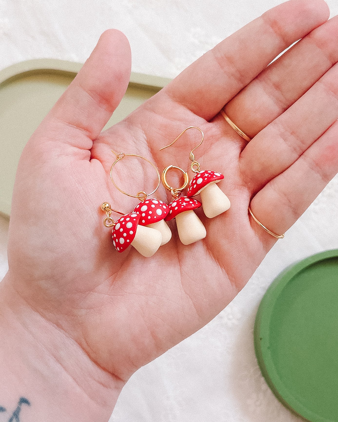 Mushroom Earrings