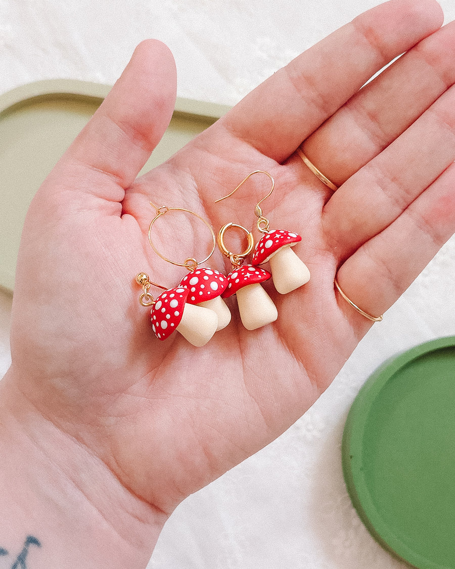Mushroom Earrings