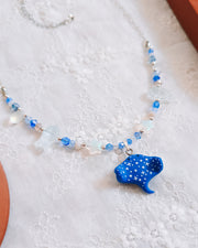 Celestial Stingray Glass Bead & Chain Necklaces
