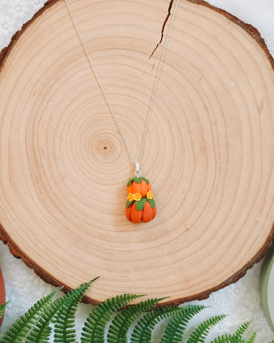 Pumpkin Stack Pendant & Chain Necklaces