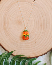 Pumpkin Stack Pendant & Chain Necklaces