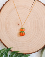 Pumpkin Stack Pendant & Chain Necklaces