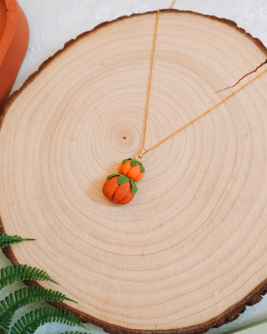 Pumpkin Stack Pendant & Chain Necklaces