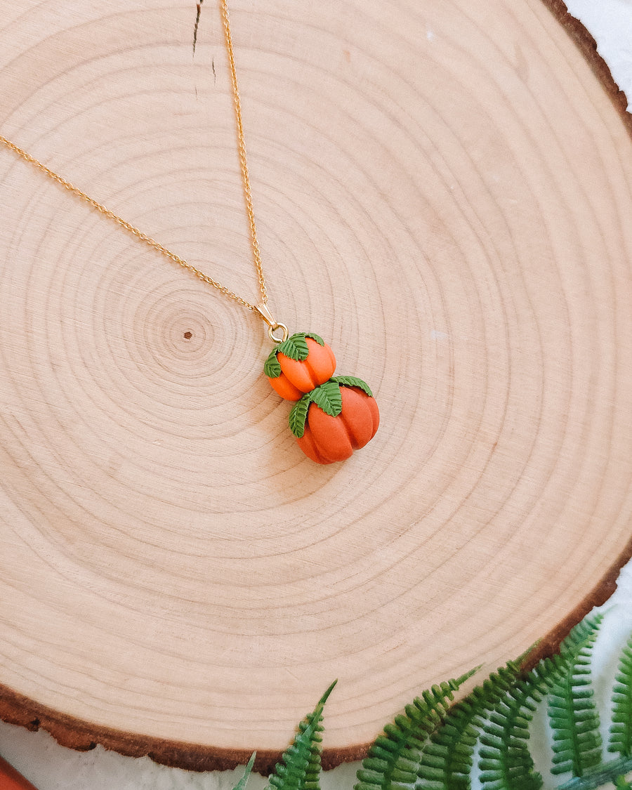 Pumpkin Stack Pendant & Chain Necklaces