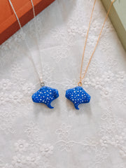 Celestial Stingray Pendant & Chain Necklace