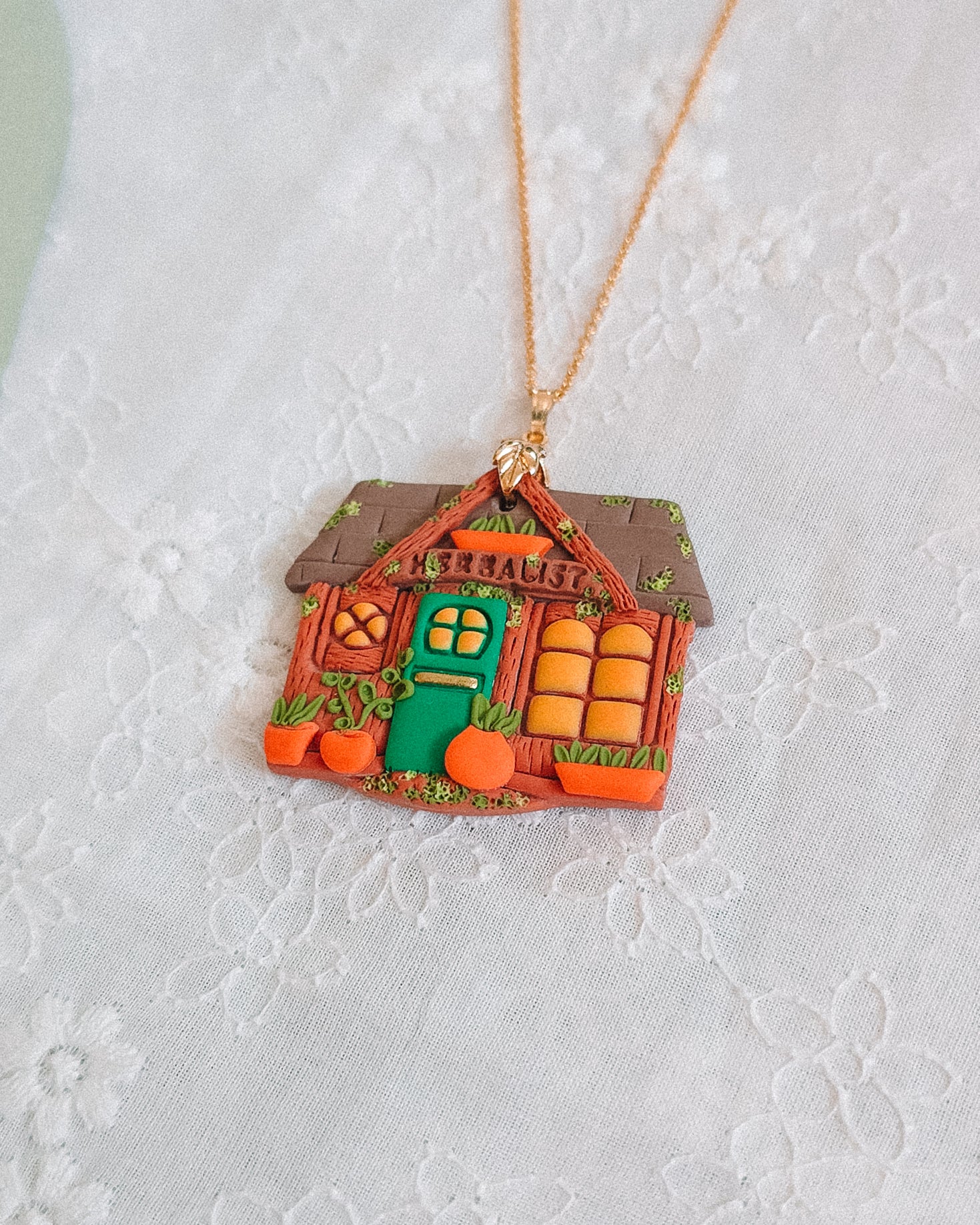 Herbalist Shop Pendant & Chain Necklace