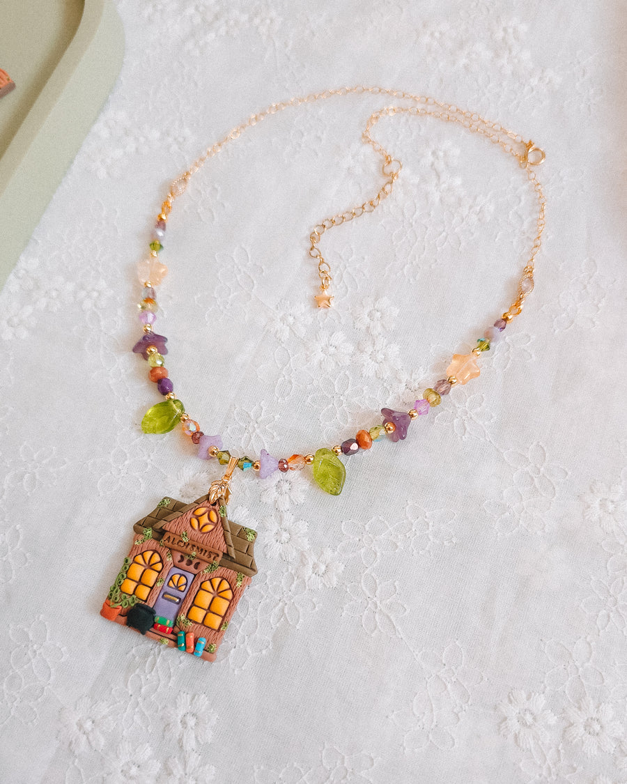 Alchemist Shop Glass Beaded Chain Necklace