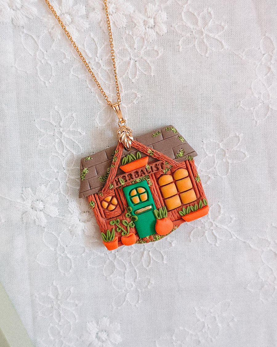 Herbalist Shop Pendant & Chain Necklace