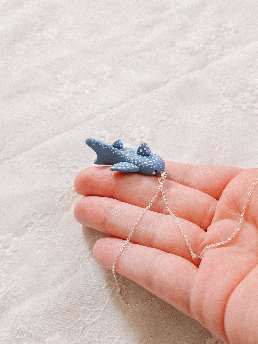 Astral Whale Shark Pendant & Chain Necklace