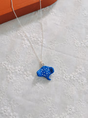 Celestial Stingray Pendant & Chain Necklace