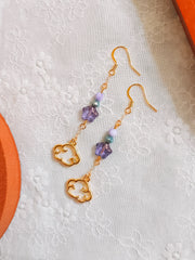 Purple Star & Cloud Charm Earrings (for Stormy Cloud necklaces)