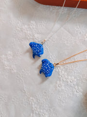 Celestial Stingray Pendant & Chain Necklace