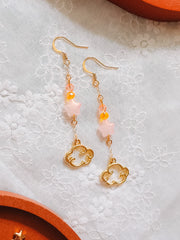 Pink Star & Cloud Charm Earrings (for Sunset Cloud necklaces)