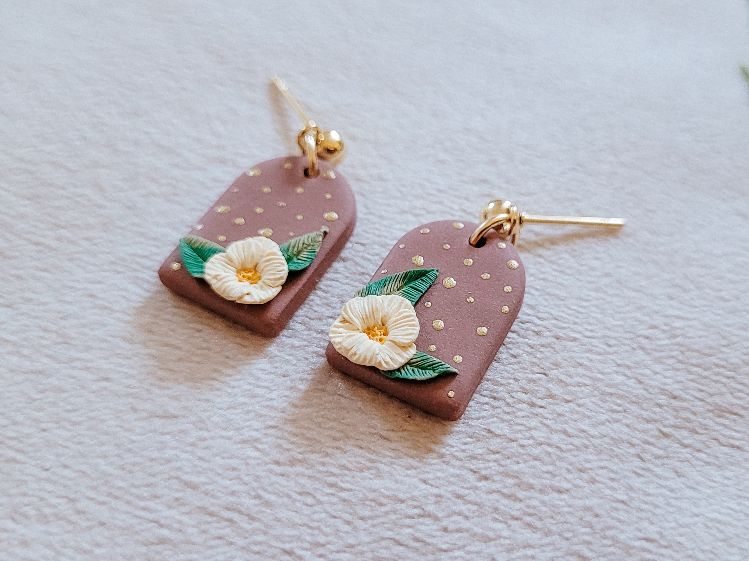 Dainty Floral Arch Earrings