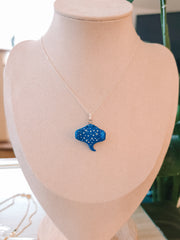 Celestial Stingray Pendant & Chain Necklace