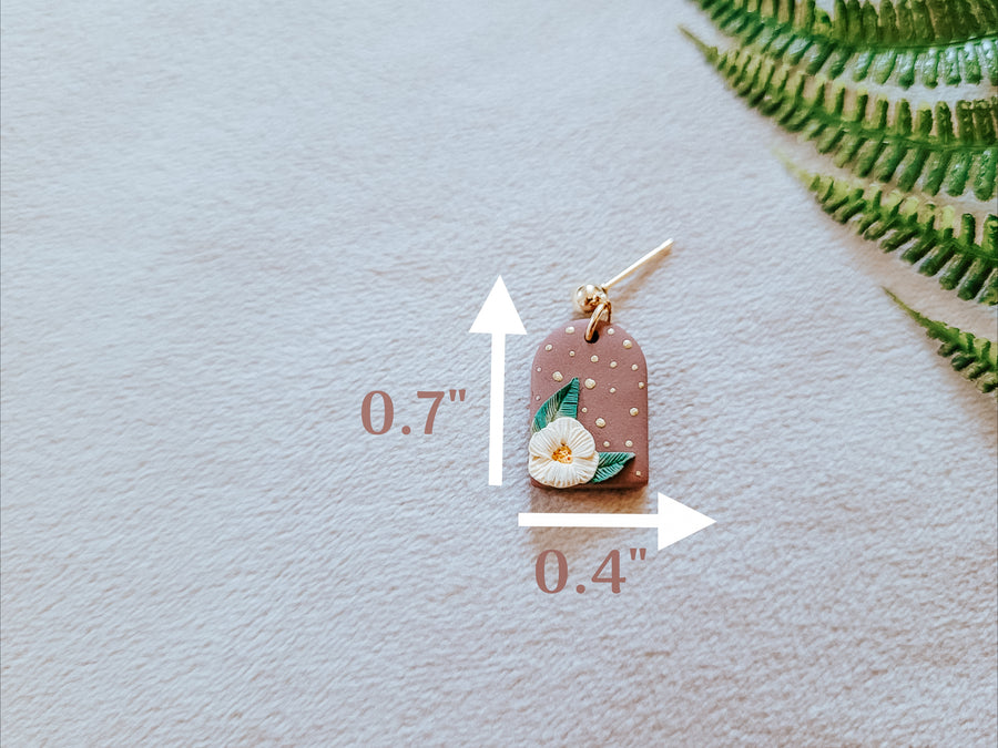 Dainty Floral Arch Earrings