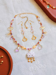 Lilac Star & Cloud Charm Earrings (for Starburst Cloud necklaces)