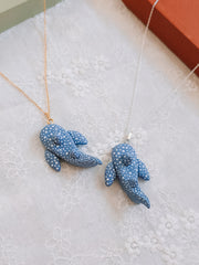 Astral Whale Shark Pendant & Chain Necklace