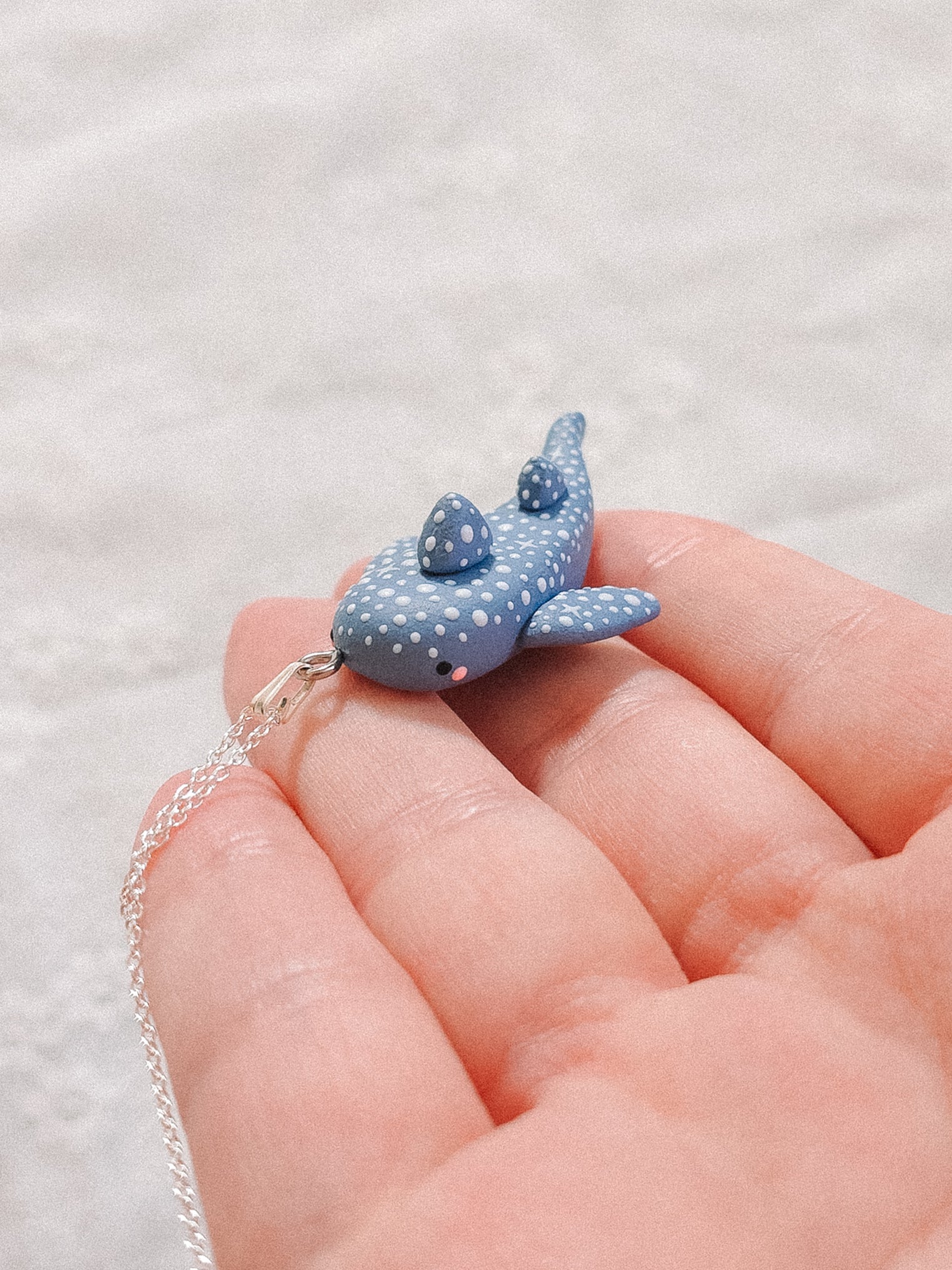 Astral Whale Shark Pendant & Chain Necklace