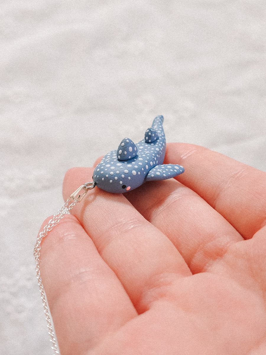 Astral Whale Shark Pendant & Chain Necklace