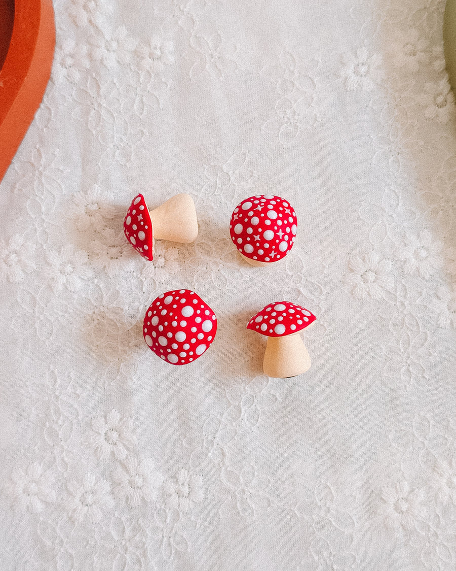Mushroom Magnet Buddies (Set of 2)