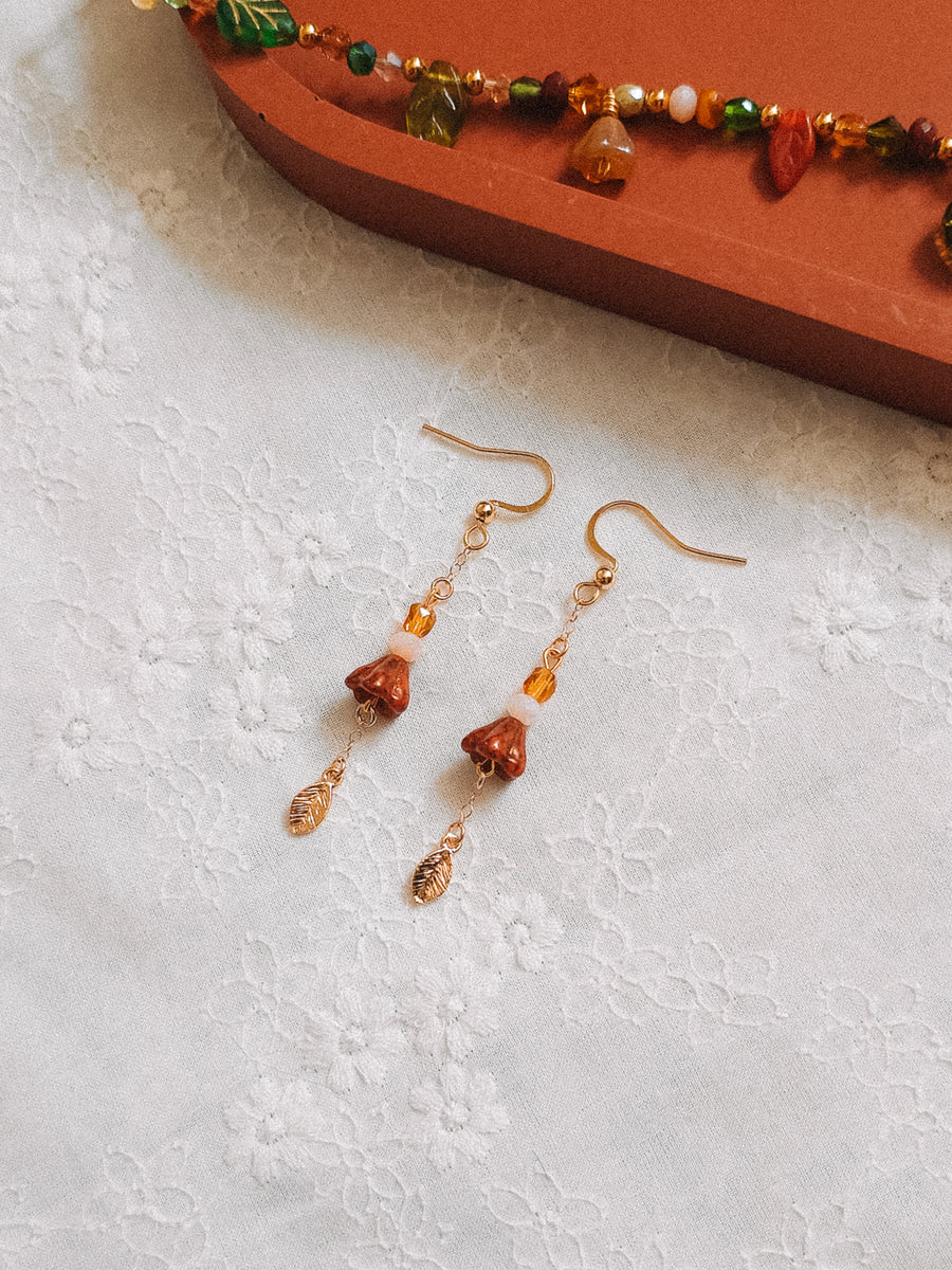 Autumn Flower Dangle Earrings (for Autumn Fox necklaces)