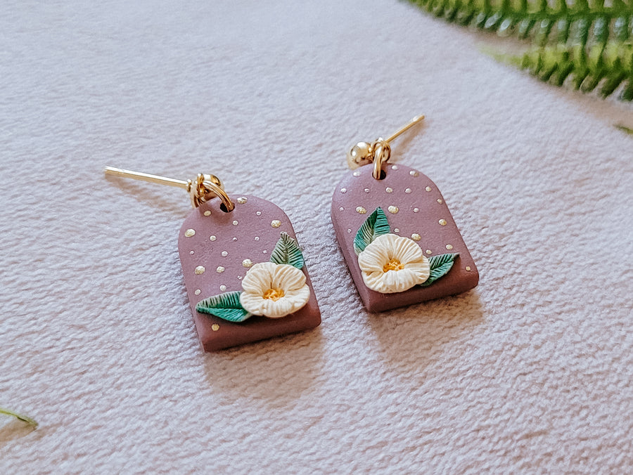 Dainty Floral Arch Earrings